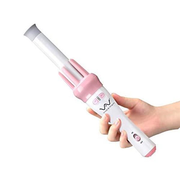 Electric Automatic Pink Curler Roller With Box And Accessories